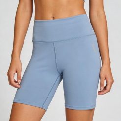Krótkie legginsy Softee Session Azul Acero. Niebieskie legginsy sportowe damskie Softee, s, bez wzorów, z elastanu, z podwyższonym stanem, krótkie, na fitness i siłownię. Za 160.99 zł.