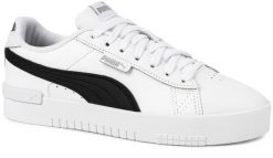 Damskie buty sportowe niskie skórzane biało czarne PUMA JADA. Białe obuwie sportowe damskie Puma, z aplikacjami, z materiału, trekkingowe. Za 165.00 zł.