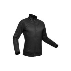 Kurtka hybrydowa SH900 X-WARM. Czarne kurtki sportowe męskie marki QUECHUA, z polaru. Za 169.99 zł.