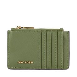 Portfel GINO ROSSI. Zielone portfele damskie Gino Rossi, bez wzorów. Za 49.99 zł.