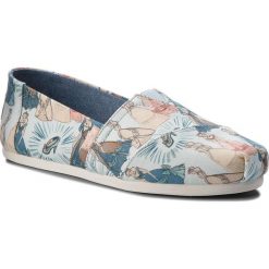 Półbuty TOMS - Classic 10012497 Blue Cinderella 10012497. Niebieskie półbuty damskie Toms, z materiału. Za 269.00 zł.
