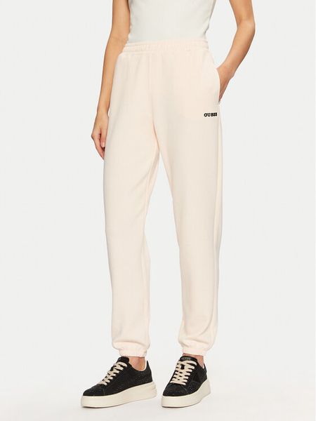Guess Spodnie dresowe V5RB02 KCLD1 Écru Regular Fit. Spodnie dresowe damskie Guess, m, z aplikacjami, z dresówki. Za 169.99 zł.