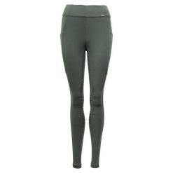Dziewczęce legginsy jeździeckie z pełną przyczepnością Premiere Bitterroot. Zielone legginsy damskie PREMIERE, bez wzorów, z elastanu. Za 167.00 zł.