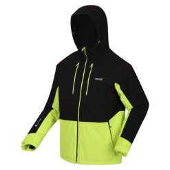 Kurtka turystyczna zimowa z membraną męska Highton Stretch III. Brązowe bluzy męskie Regatta, na zimę, m, bez wzorów, sportowe, bez kaptura. W wyprzedaży za 349.99 zł.