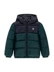 Guess Kurtka przejściowa L6YL01 W2655 Zielony Regular Fit. Zielone kurtki i płaszcze dla chłopców Guess, z aplikacjami, z syntetyku, bez kaptura. Za 339.99 zł.