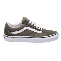 Buty na deskorolkę dla dorosłych Vans Old Skool. Szare obuwie sportowe damskie Vans, bez wzorów, Vans Old Skool. W wyprzedaży za 221.80 zł.