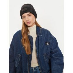 Czapka Calvin Klein. Czarne czapki i kapelusze damskie Calvin Klein, na zimę, bez wzorów. Za 299.99 zł.
