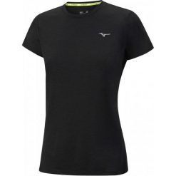 Mizuno Koszulka Treningowa Impulse Core Tee W/Black M. Czarne koszulki sportowe damskie Mizuno, z materiału. W wyprzedaży za 79.00 zł.