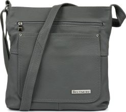 Beltimore Szary Beltimore duża damska torebka skórzana A4 pojemna 974. Szare torebki do ręki damskie Beltimore, bez wzorów, duże, bez dodatków. Za 199.99 zł.