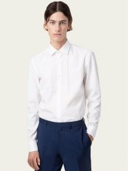 Hugo Koszula C-Jenno 50289499 Biały Slim Fit. Białe koszule męskie Hugo, m, bez wzorów, z bawełny, biznesowe, bez kołnierzyka, bez ramiączek. Za 209.99 zł.