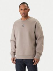 HUGO Bluza Dettil 50533689 Beżowy Relaxed Fit. Brązowe bluzy męskie Hugo, m, bez wzorów, z bawełny, bez kaptura. Za 609.99 zł.