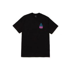 Koszulka turystyczna męska HUF Video Paradise. Czarne koszulki sportowe męskie HUF, m, bez wzorów, z bawełny, bez kołnierzyka, bez ramiączek, trekkingowe. W wyprzedaży za 82.79 zł.