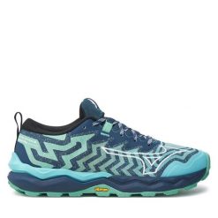 Buty do biegania Mizuno. Zielone obuwie sportowe damskie Mizuno, bez wzorów, do biegania, mizuno wave. Za 429.99 zł.