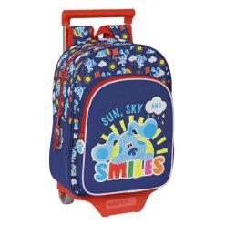 Torba szkolna z kółkami Blue's Clues Granatowy. Niebieskie torby i plecaki dziecięce MBRANDS, z materiału. Za 135.90 zł.