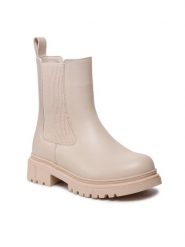 Nelli Blu Kozaki CS5819-03 Beżowy. Brązowe buty zimowe dziewczęce Nelli Blu, bez wzorów, ze skóry, bez zapięcia. Za 89.99 zł.