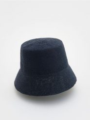 Kapelusz bucket - granatowy. Niebieskie czapki i kapelusze damskie Reserved, bez wzorów. W wyprzedaży za 55.99 zł.