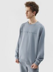 4F Bluza dresowa nierozpinana bez kaptura męska - szara M. Szare bluzy męskie 4f, m, bez wzorów, z bawełny, bez kaptura. W wyprzedaży za 79.99 zł.