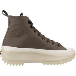 Sneakers Converse Run Star Hike. Brązowe obuwie sportowe damskie Converse, bez wzorów, ze skóry, trekkingowe. Za 790.00 zł.