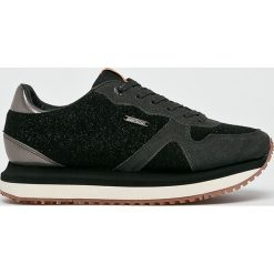 Pepe Jeans - Buty. Czarne obuwie sportowe damskie Pepe Jeans, z gumy. W wyprzedaży za 299.90 zł.
