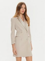 Imperial Sukienka koktajlowa AFAXIAW Beżowy Slim Fit. Brązowe sukienki damskie Imperial, s, bez wzorów, z syntetyku, wizytowe, bez kołnierzyka, bez ramiączek. Za 349.99 zł.