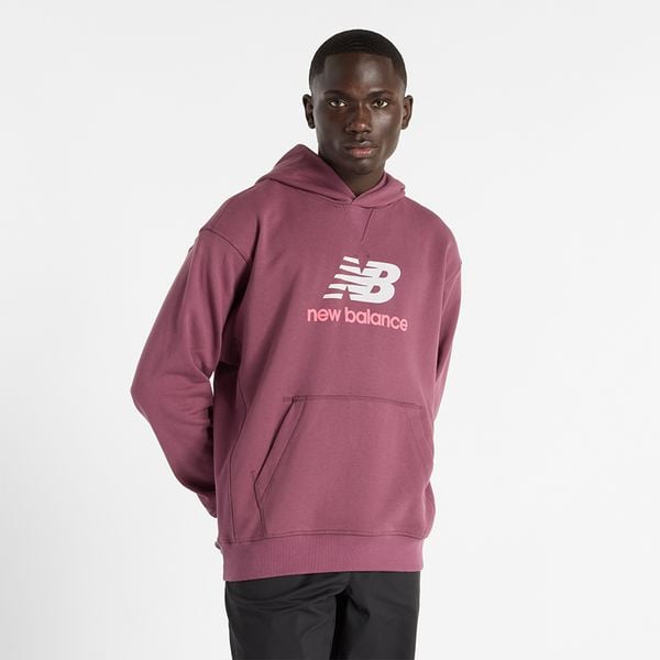 Bluza męska New Balance MT51512FDP – różowa. Czerwone bluzy męskie New Balance, m, z aplikacjami, z bawełny, z kapturem. Za 249.99 zł.