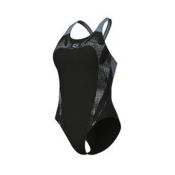 Damski kostium kąpielowy 1-częściowy Arena Spider Web V. Czarne kostiumy jednoczęściowe damskie Arena, l, bez wzorów, z materiału, eleganckie, na fitness i siłownię. Za 208.40 zł.