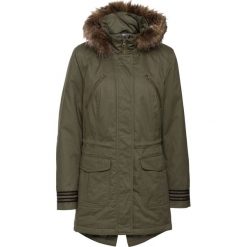 Kurtka parka bonprix ciemnooliwkowy. Zielone kurtki damskie bonprix. Za 189.99 zł.