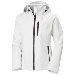 Damska wodoodporna kurtka z kapturem Helly Hansen Crew 2.0. Białe kurtki damskie Helly Hansen, s, bez wzorów, z materiału, z kapturem. Za 830.50 zł.