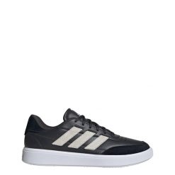 Buty Courtblock. Białe obuwie sportowe damskie Adidas, bez wzorów, trekkingowe. Za 242.60 zł.