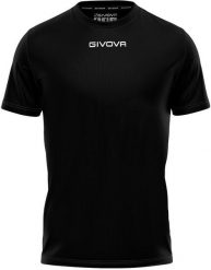 Koszulka piłkarska dla dzieci Givova One czarna. Czarne t-shirty dla chłopców Givova, bez wzorów, z materiału, bez ramiączek. Za 35.00 zł.