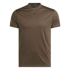 Koszulka Reebok Id Train Tech Tee. Brązowe koszulki sportowe męskie Reebok, bez wzorów, bez kołnierzyka, bez ramiączek. Za 65.99 zł.