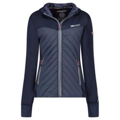 Geographical Norway Softshell TRIANGLE NAVY / PINK DB LADY 024 (WY3257F/GN/Navy. Niebieskie kurtki damskie Geographical Norway, bez wzorów, z softshellu, bez kaptura, trekkingowe. Za 159.00 zł.