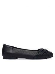 Caprice Baleriny 9-22102-46 Czarny. Czarne baleriny damskie Caprice, bez wzorów, ze skóry, bez obcasa. Za 292.99 zł.
