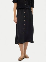Vero Moda Spódnica midi Melaney 10304134 Czarny Regular Fit. Czarne spódnice damskie Vero Moda, xs, bez wzorów, z syntetyku, midi. Za 89.99 zł.