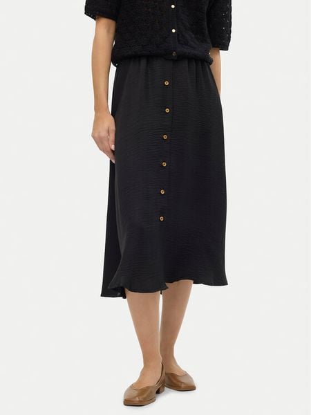 Vero Moda Spódnica midi Melaney 10304134 Czarny Regular Fit. Czarne spódnice damskie Vero Moda, xs, bez wzorów, z syntetyku, midi. Za 135.99 zł.