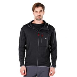 Męska Bluza z Kapturem z 100% Wełny Merino - Maestro/Woolona. Czarne bluzy męskie WOOLONA, m, bez wzorów, z wełny, z kapturem. W wyprzedaży za 540.00 zł.