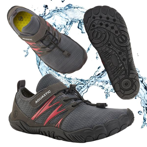 Buty do wody AQUASTIC Mayor. Szare buty sportowe męskie AQUASTIC, bez wzorów. Za 59.99 zł.