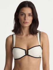 KARL LAGERFELD Góra od bikini B2W46022 Beżowy jasny. Brązowe bikini damskie KARL LAGERFELD, s, bez wzorów. Za 339.99 zł.