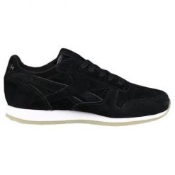 Buty do chodzenia damskie Reebok CL Lthr Crepe Neutr. Czarne obuwie sportowe damskie Reebok, bez wzorów, z gumy, trekkingowe. Za 338.00 zł.