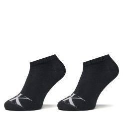 Skarpety krótkie Calvin Klein Jeans. Czarne skarpety damskie Calvin Klein Jeans, bez wzorów, z jeansu. Za 59.99 zł.