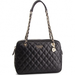 Torebka GUESS - HWVG71 75200 BLA. Czarne torebki do ręki damskie Guess, z aplikacjami, ze skóry ekologicznej. Za 629.00 zł.