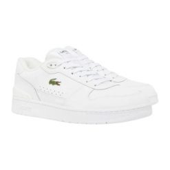 Tenisówki Lacoste Model T-clip Set Kolor Biały. Białe trampki męskie Lacoste, bez wzorów, z materiału, klasyczne, bez zapięcia. Za 441.15 zł.