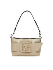 Armani Exchange Torebka 942907 0A874 U1092 Beżowy. Brązowe torebki do ręki damskie Armani Exchange, bez wzorów, ze skóry, bez dodatków. Za 299.99 zł.