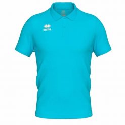 Koszulka polo dla dzieci Errea Evo. Niebieskie t-shirty dla chłopców ERREA, bez wzorów, z bawełny, bez ramiączek. Za 161.00 zł.