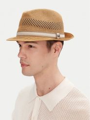 Barbour Kapelusz Craster Trilby MHA0789TA71 Brązowy. Brązowe rękawiczki męskie Barbour, bez wzorów, z materiału. Za 169.99 zł.