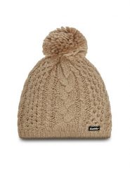 Eisbär Czapka Afra Pompon 75039 156 Szary. Szare rękawiczki damskie Eisbar, na zimę, bez wzorów, z materiału. Za 199.99 zł.