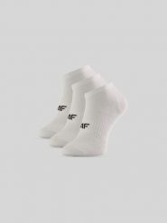 4F Skarpetki krótkie (3-pack) męskie - białe 39-42. Białe skarpety męskie 4f, bez wzorów, z bawełny. Za 49.99 zł.
