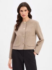 S.Oliver BLACK LABEL marynarka z domieszką wełny Kobiety brązowy, 46. Brązowe żakiety damskie s.Oliver BLACK LABEL, s, bez wzorów, z wełny, biznesowe. Za 779.95 zł.