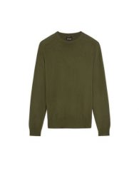 MĘSKI SWETER WRANGLER CREW NECK KNIT KOMBU GREEN 112386981. Zielone swetry przez głowę męskie Wrangler, m, bez wzorów, bez kołnierzyka. Za 189.99 zł.