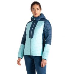 Kurtka Ocieplana Damska Lively. Niebieskie kurtki damskie Dare 2b, xs, bez wzorów, z materiału, z kapturem. Za 170.99 zł.